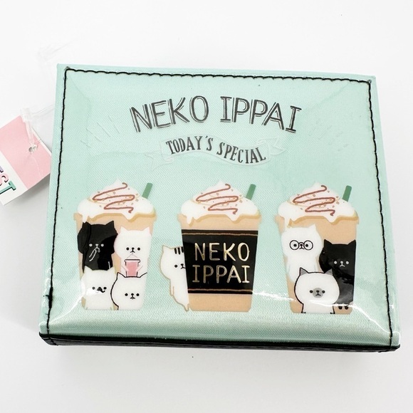Source Unknown Handbags - NWT Kawaii Japanese Cat Coffee Wallet